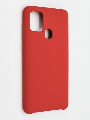 Накладка для Samsung Galaxy A21S Silicone cover без логотипа красная Накладка для Samsung Galaxy A21S Silicone cover без логотипа красная