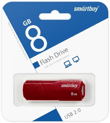 USB флеш накопитель Smartbuy 8GB Clue Burgundy (SB8GBCLU-BG) USB флеш накопитель Smartbuy 8GB Clue Burgundy (SB8GBCLU-BG)