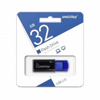 USB флеш накопитель Smartbuy 32GB Click Blue (SB32GBCL-B) USB флеш накопитель Smartbuy 32GB Click Blue (SB32GBCL-B)