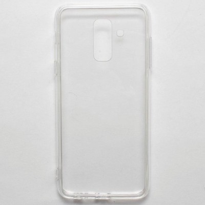 Чехол-накладка силикон 0.5мм Samsung Galaxy A6 plus (2018) прозрачный Чехол-накладка силикон 0.5мм Samsung Galaxy A6 plus (2018) прозрачный