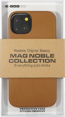 Накладка для i-Phone 13 K-Doo Mag Noble кожаная коричневая Накладка для i-Phone 13 K-Doo Mag Noble кожаная коричневая