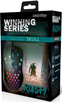 Мышь игровая проводная Smartbuy RUSH Skull черная (SBM-718G-K) Мышь игровая проводная Smartbuy RUSH Skull черная (SBM-718G-K)