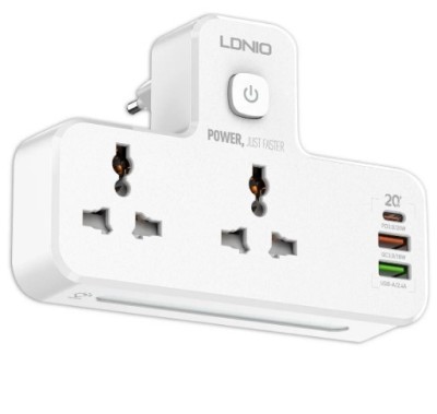 Сетевой фильтр LDNIO SC2311 2 розетки/2USB/USB-C белый Сетевой фильтр LDNIO SC2311 2 розетки/2USB/USB-C белый