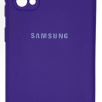 Накладка для Samsung Galaxy S20 Silicone cover фиолетовая