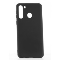 Накладка для Samsung Galaxy A21 Silicone cover черная