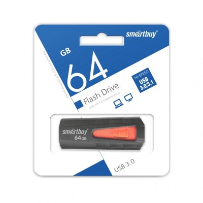3.0 USB флеш накопитель Smartbuy 64GB IRON Black/Red (SB64GBIR-B3) 3.0 USB флеш накопитель Smartbuy 64GB IRON Black/Red (SB64GBIR-B3)