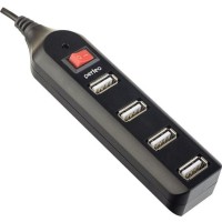 USB-HUB Perfeo 4 Port, (PF-HYD-6001H) чёрный