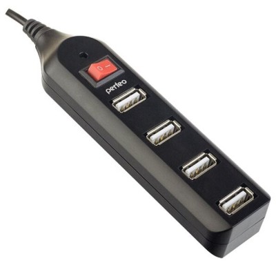USB-HUB Perfeo 4 Port, (PF-HYD-6001H) чёрный USB-HUB Perfeo 4 Port, (PF-HYD-6001H) чёрный