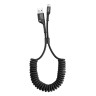 Usb Кабель-зарядка Lightning Baseus Elastic витой кабель, 2A, 1м, черный.