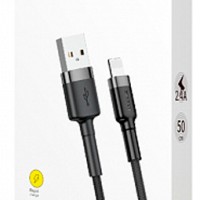 Usb Кабель-зарядка Lightning Baseus Cafule 0.5м (CALKLF-AG1) чёрный
