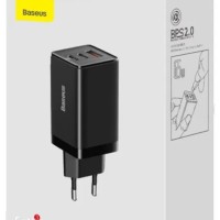 Сетевое зар. устр. Baseus GaN3 Pro Fast Charger 1USB+2C 65W (CCGP050101) черное