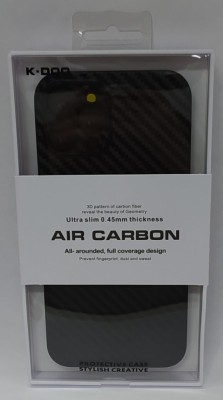 Накладка для i-Phone 12 Pro Max 6.7&quot; K-Doo Air Carbon пластик черная Накладка для i-Phone 12 Pro Max 6.7" K-Doo Air Carbon пластик черная