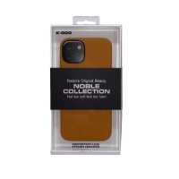 Накладка для i-Phone 13 K-Doo Mag Noble кожаная светло-коричневая