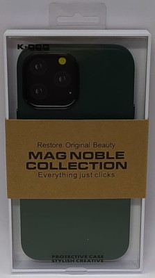 Накладка для i-Phone 13 Pro Max K-Doo Mag Noble кожаная зелёная Накладка для i-Phone 13 Pro Max K-Doo Mag Noble кожаная зелёная