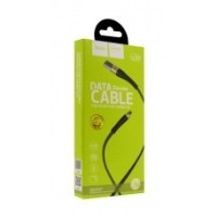 Usb Кабель-зарядка Micro Hoco U39 Slender 2.4A 1.2м плоский в нейлоновой оплётке золотисто-чёрный