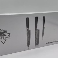 Набор кухонных ножей Xiaomi Spetime 3-Piece Steel Kitchen Knife Set W03-GS (3 ножей) черный