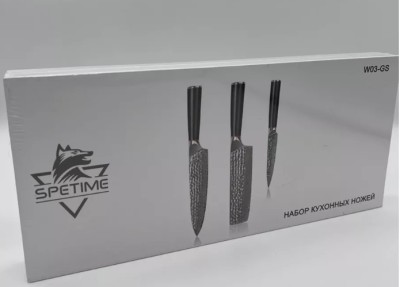 Набор кухонных ножей Xiaomi Spetime 3-Piece Steel Kitchen Knife Set W03-GS (3 ножей) черный Набор кухонных ножей Xiaomi Spetime 3-Piece Steel Kitchen Knife Set W03-GS (3 ножей) черный