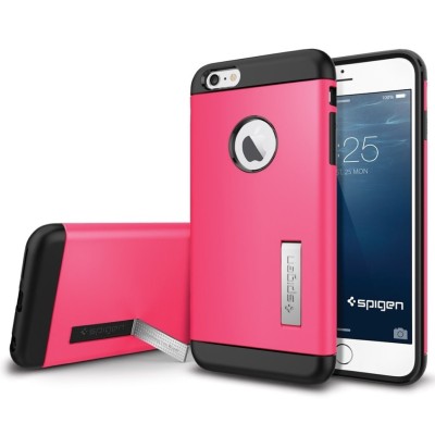 Чехол Spigen для i-Phone 6 Plus &quot; Slim Armor Series SGP10908 розовый Чехол Spigen для i-Phone 6 Plus " Slim Armor Series SGP10908 розовый