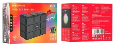 Bluetooth колонка Borofone BR16 BT5.1/1200mAh/4ч/5Вт/TF/AUX/FM черная Bluetooth колонка Borofone BR16 BT5.1/1200mAh/4ч/5Вт/TF/AUX/FM черная