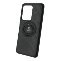 Чехол-накладка для Samsung Galaxy S20 Ultra силикон iface с держателем чёрный