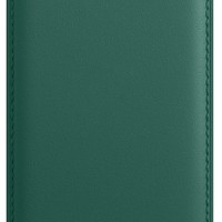 Кожаный чехол-бумажник для карт и визиток MagSafe Leather Wallet для Apple i-Phone зелёный
