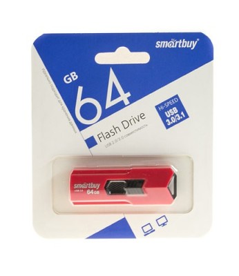 3.0 USB флеш накопитель Smartbuy 64GB Stream Red (SB64GBST-R3) 3.0 USB флеш накопитель Smartbuy 64GB Stream Red (SB64GBST-R3)