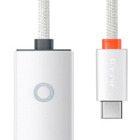 Переходник - для макбука - для ноутбука - Baseus Lite series Type-C на патч-корд кабель RJ45 белый 
