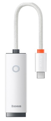 Переходник - для макбука - для ноутбука - Baseus Lite series Type-C на патч-корд кабель RJ45 белый  Переходник Baseus Lite series Type-C на RJ45 (WKQX000202) белый