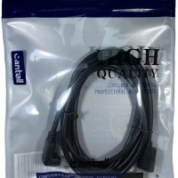 Кабель HDMI - HDMI v1.4 Cantell 1.8м угловой черный