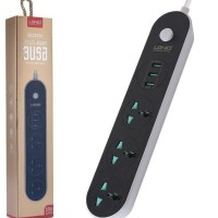 Сетевой фильтр LDNIO SC3301 1.6м/3 розетки/3 USB черный