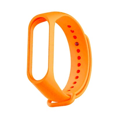 Ремешок для Xiaomi Mi Band 5 силиконовый оранжевый Ремешок для Xiaomi Mi Band 5 силиконовый оранжевый