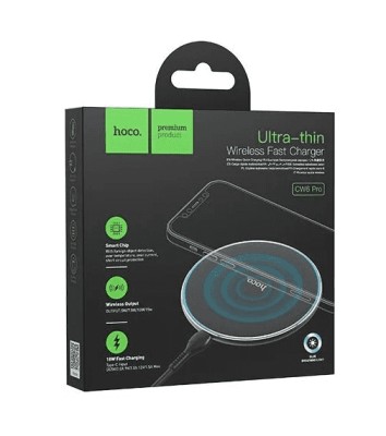 Беспроводное зарядное устройство Hoco Pro 15W CW6 черное Беспроводное заряд. устр. Hoco CW6 Pro 15W черное