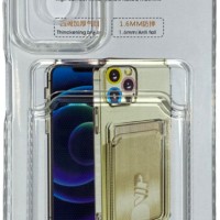 Чехол-накладка силикон с карманом под карту Huawei Nova 9SE прозрачный
