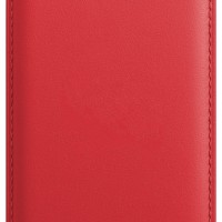 Кожаный чехол-бумажник для карт и визиток MagSafe Leather Wallet для Apple i-Phone красный