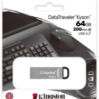3.0/3.2 USB флеш накопитель Kingston DataTraveler Kyson 64GB (DTKN/64GB) металлическии