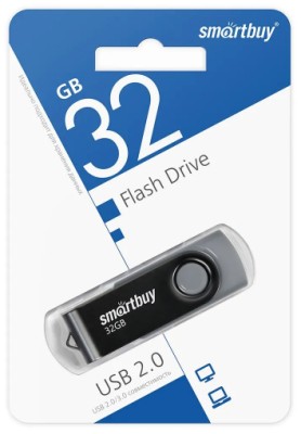USB флеш накопитель Smartbuy 32GB Twist (SB032GB2TWK) черный USB флеш накопитель Smartbuy 32GB Twist (SB032GB2TWK) черный