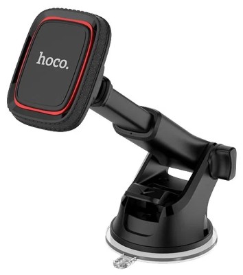 Магнитный держатель в автомобиль на торпеду Hoco CA42, на торпеду/на стекло, черный Держатель в автомобиль на торпеду Hoco CA42 магнитный черный