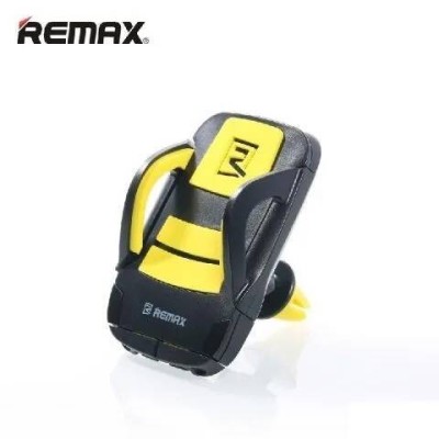 Держатель в автомобиль в воздуховод Remax RM-C13 с зажимом черно-желтый Держатель в автомобиль в воздуховод Remax RM-C13 с зажимом черно-желтый
