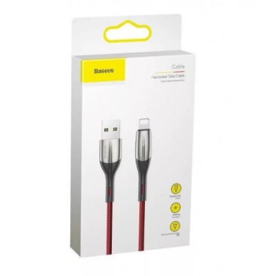 Usb Кабель-зарядка Lightning Baseus Horizontal 2.4A 2м (CALSP-C09) красный Usb Кабель-зарядка Lightning Baseus Horizontal 2.4A 2м (CALSP-C09) красный