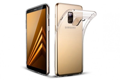 Чехол-накладка силикон 0.5мм Samsung Galaxy A7 (2018)/A8 Plus прозрачный Чехол-накладка силикон 0.5мм Samsung Galaxy A7 (2018)/A8 Plus прозрачный