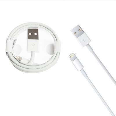 Usb Кабель-зарядка Lightning Foxconn круглый 1м AAA силиконовый белый Usb Кабель-зарядка Lightning Foxconn круглый 1м AAA силиконовый белый