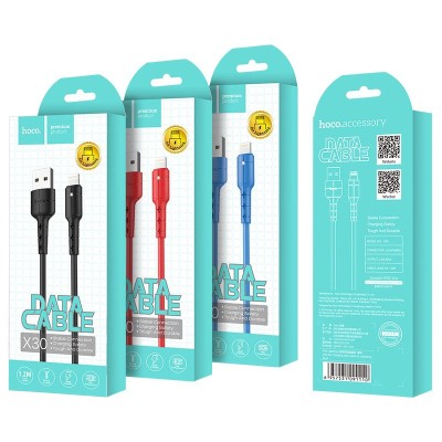 Usb Кабель-зарядка Lightning Hoco X30 Star 2.4A 1.2м силиконовый синий Usb Кабель-зарядка Lightning Hoco X30 Star 2.4A 1.2м силиконовый синий