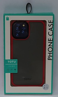 Накладка для i-Phone 12/12 Pro 6.1&quot; TOTU Gingle под кожу серая-красная Накладка для i-Phone 12/12 Pro 6.1" TOTU Gingle под кожу серая-красная