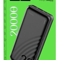 Powerbank Hoco J123A Element 20000mAh 2USB/1C/Micro черный