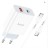 Сетевое зар. устр. Hoco C97A с шнуром Type-C на Type-C 1USB/1С PD3.0/QC3.0 20W/18W белое