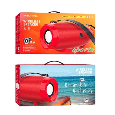 Bluetooth колонка Borofone BR14 Amplio sports BT5.0/2400mAh/2ч/16Вт красная Bluetooth колонка Borofone BR14 Amplio sports BT5.0/2400mAh/2ч/16Вт красная