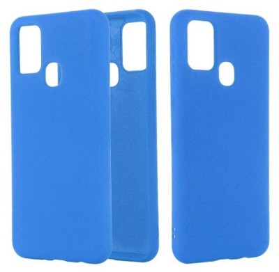 Накладка для Samsung Galaxy A21S Silicone cover синяя Накладка для Samsung Galaxy A21S Silicone cover синяя