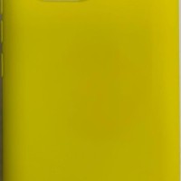 Накладка для Xiaomi Mi 11 Silicone cover без логотипа желтая