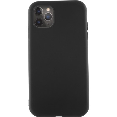 Чехол-накладка для i-Phone 11 Pro Max силикон матовый чёрный Чехол-накладка для i-Phone 11 Pro Max силикон матовый чёрный