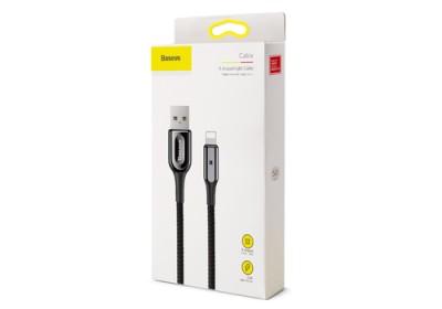 Usb Кабель-зарядка Lightning Baseus X-type Light Cable 1м (CALXD-B01) чёрный Usb Кабель-зарядка Lightning Baseus X-type Light Cable 1м (CALXD-B01) чёрный